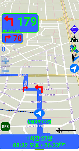 Korea MotorCycle Navigation Screen 2
