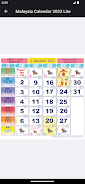 Malaysia Calendar Lite Screenshot