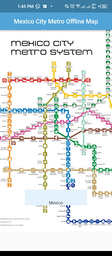 Mexico City Metro Offline Map Screen 3