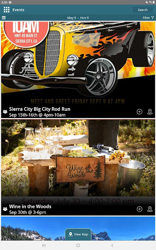 Screenshot of Visit Sierra County CA
