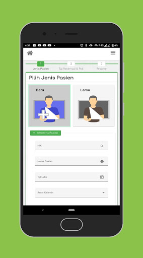 E-Reservasi RSKI Pulau Galang Screen 2