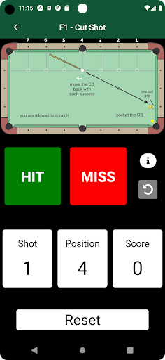 Billiard University Exams Screen 3