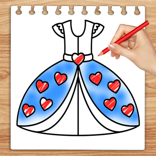 Dress Coloring Book For Girls