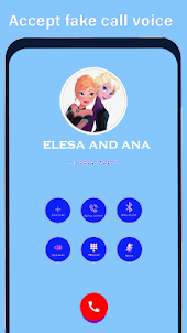 Elsa & Anna Fake call video