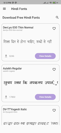 Hindi Fonts