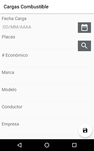 DriverControlApp Screen 2