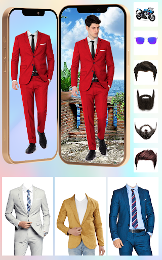 Android application Men Suit Photo Editor- Effects screenshort