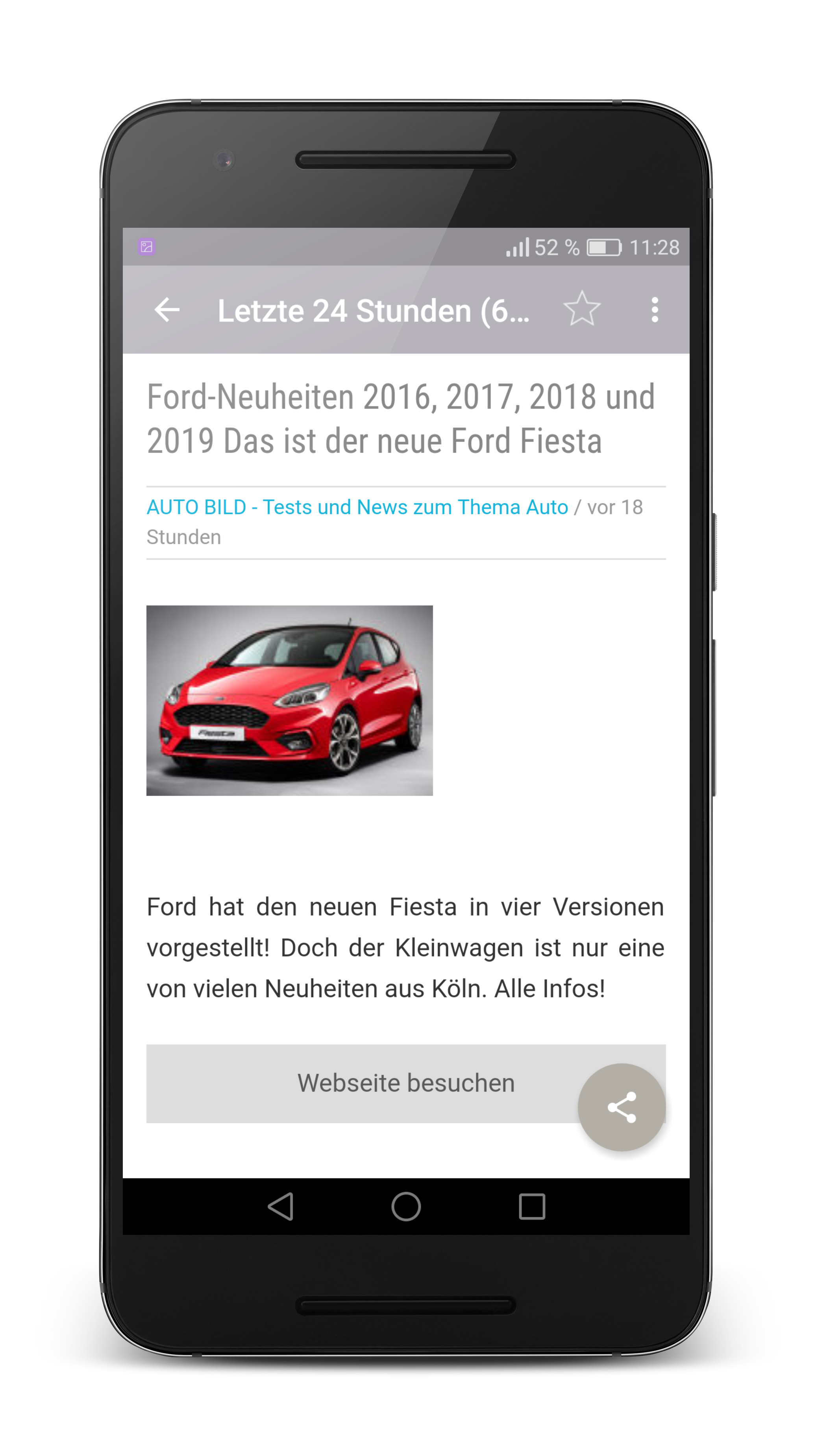Android application Auto Nachrichten screenshort