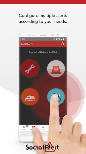 Android application Social-Alert 3.3 screenshort