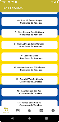 Android application Fans Xeneizes screenshort