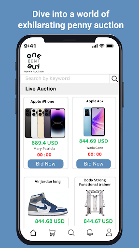 Android application One Cent Buy screenshort