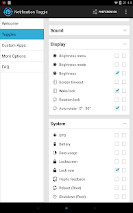 Notification Toggle Capture d'écran