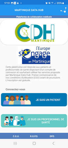 Android application MCDH Santé screenshort
