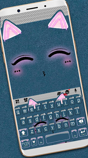 Android application Cute Cat Smile Keyboard Theme screenshort