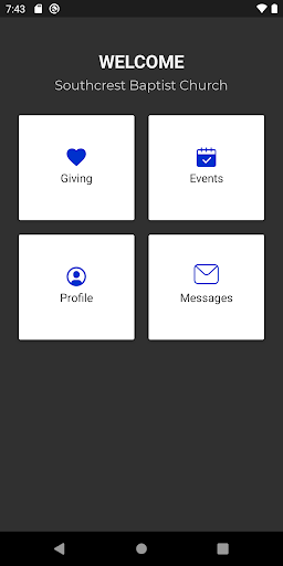Android application Southcrest Baptist Church TX screenshort