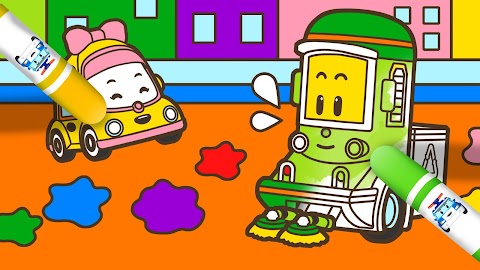 로보카폴리 스케치북  - 어린이 색칠놀이, 그림그리기のおすすめ画像4