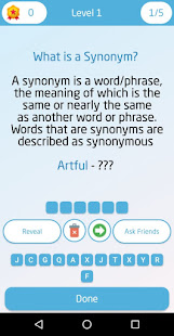 Synonyms Antonyms Game 1 APK screenshots 6