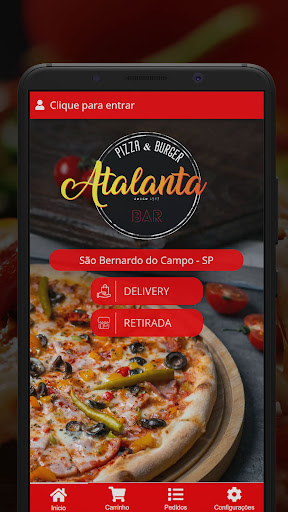 Android application Pizzaria Atalanta II screenshort