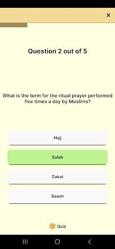 Salam Quiz Screen 3