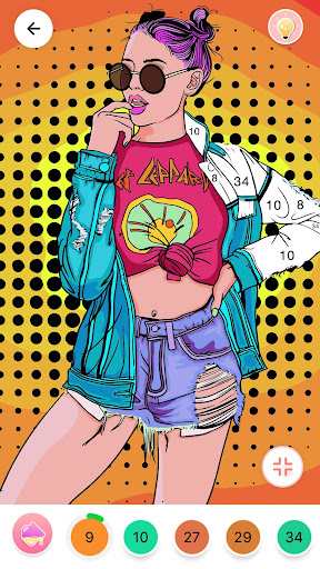GirlFriend Color By Number Screen 2