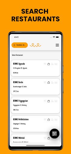 Android application Benne Order screenshort