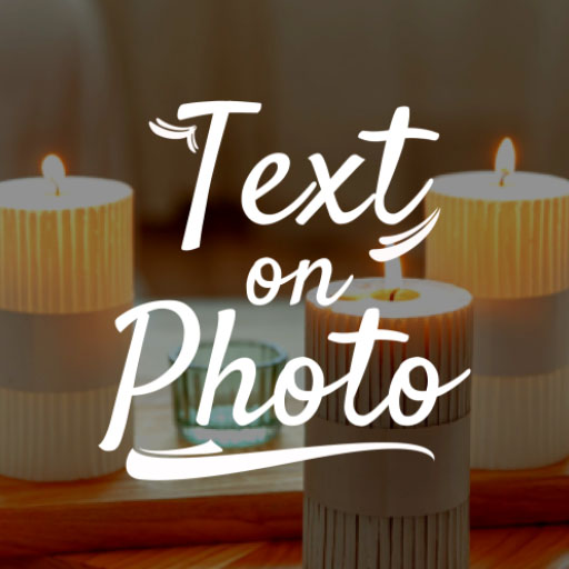 Text on photos - Text photos logo