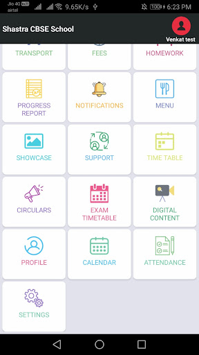 Shastra CBSE School Screen 2