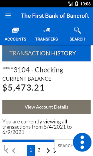 First Bank of Bancroft App Screen 3