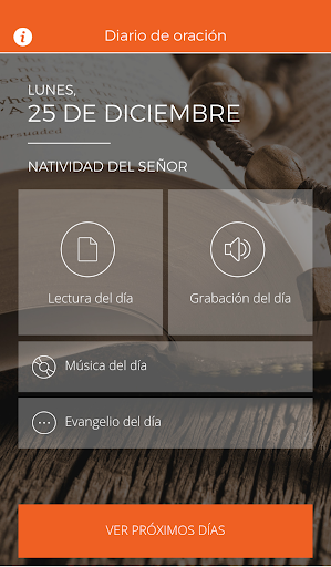 Android application Evangelio Orado screenshort