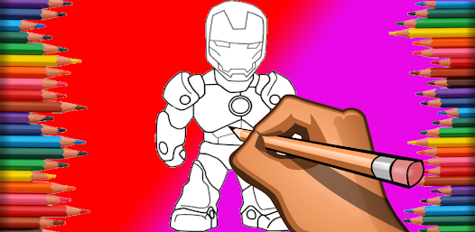 Iron Coloring Book Super 1 APK + Мод (Unlimited money) за Android