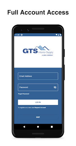 Android application GTS Interior Supply screenshort