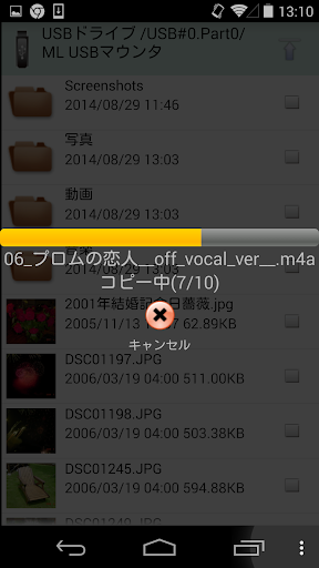 MLUSB Mounter - File Manager Screen 2