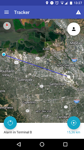 Android application Terra4D Tracker screenshort