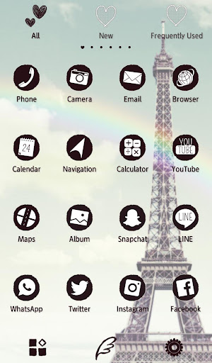 Eiffel Theme Theme +HOME Screen 3