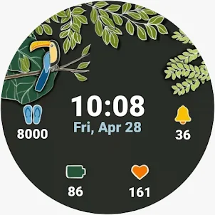 Tropical Watch Face Animated