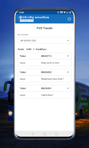 Operator App for IntrCity Screen 2