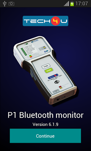 Android application P1 Bluetooth monitor screenshort