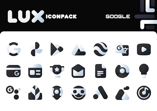 Paquete de iconos LuX Black