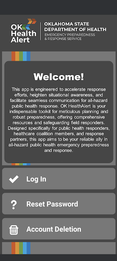 Android application OK HealthAlert screenshort