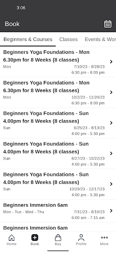 YOGAHUB Screen 2