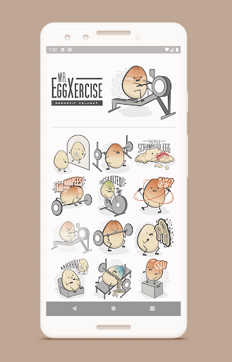 Android application Mr. EggXercise screenshort