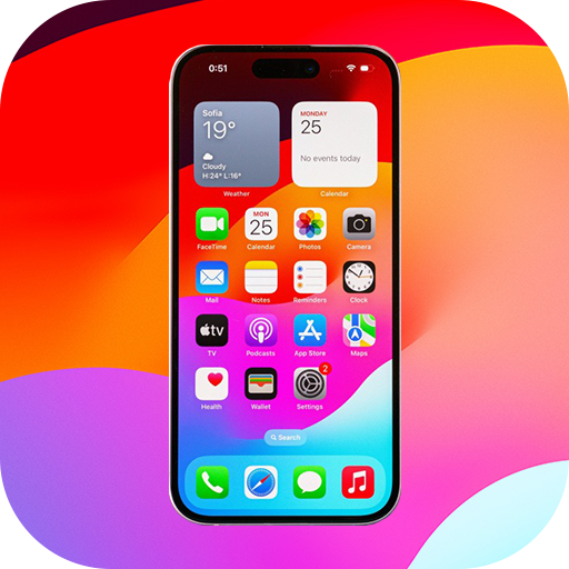 Theme of iOS 17 Launcher