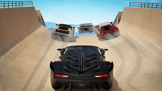 Mega Rampe GT Auto Rennen 3D