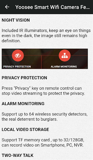 Yoosee Wifi Camera YYP2P Guide Screen 2
