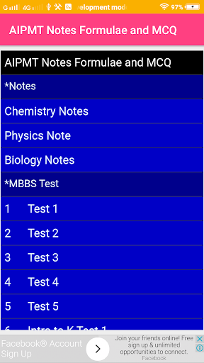 AIPMT Notes Formulae and MCQ