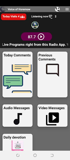 voice of horemow 87.7 Screen 2