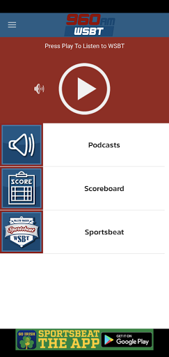 Android application 960AM WSBT screenshort