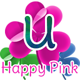 GO Launcher Happy Pink Theme icon