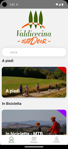 Android application Valdicecina Outdoor screenshort