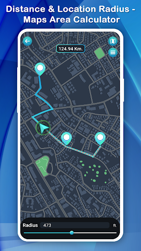 Android application Distance & Location Radius - M screenshort